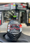 Storm 2 Mat Siyah Full Face Motosiklet Kask