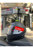 Storm 2 Mat Siyah Full Face Motosiklet Kask