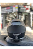 Storm 2 Mat Siyah Full Face Motosiklet Kask