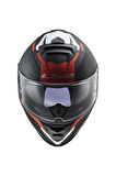 Storm 2 Nerve Kapalı Kask Mat Siyah-kırmızı X-small