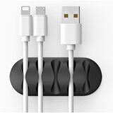 Kablo Tutucu 5 Kanallı 3lü Siyah (4915)