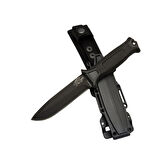 Tiger Tactical Htm 1041 A Siyah Outdoor / Survival Bıçak 27cm - Kauçuk Sap, Kılıflı, Kutulu