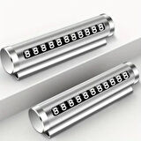 Telefon Numarası Plaka Silindiri Ayarı Renkli Metal Alüminyum Araba Geçici Park Kartı Evrensel Moda Oto Aksesuarları (4915)