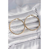 316 Çelik Gold Renk 53 mm Halka Model Kadın Küpe