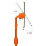 Buffer® Masa Üstü Tablet Ve Telefon Tutucu Plastik Aparat Turuncu Telefon Standı