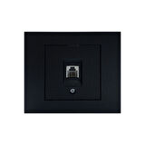 9 Adet Ovivo Grano Siyah Numeris Telefon Prizi Çerçeve Dahildir 9'lu