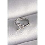 316l Çelik Gümüş Renk Zirkon Taşlı Kelebek Model Tragus Piercing - Tj-pr1321