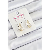 Xuping Zirkon Taşlı I Model Gold Renk Kadın Küpe