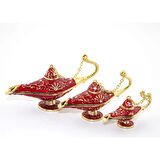 Swaroski Taşlı 3'lü Alaaddin Lambası Alk1923