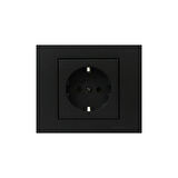 10 Adet Ovivo Grano Siyah Topraklı Priz Çerçeve Dahildir 10'lu