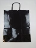 KRAFT KAĞIT ÇANTA SİYAH 25CM X 30CM - 1 ADET