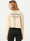 Quzu Bej Kadın Sweatshırt