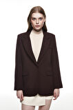 Blazer Ceket Koyu Kahve