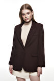 Blazer Ceket Koyu Kahve