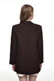 Blazer Ceket Koyu Kahve