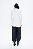 Blazer Ceket Ekru