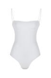 İnce Askılı Bodysuit Ekru