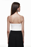 İnce Askılı Bodysuit Ekru