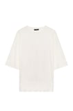 Basic Oversize Tişört Ekru