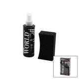 SHINE WORLD CAR  LASTİK - TAMPON  PARLATICI SPREY SETİ  PLASTİK ŞİŞE   250ML ± %10 PARLATMA SÜNGERİ 