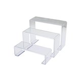 POŞETLİ 3 BOY MERDİVEN TEŞHİR AYAK YÜKSEKLİK: 6-11.5-16.5CM DERiNLİK: 6.5CM EN: 19.5-20.5-21.5CM (55