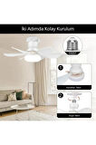  CT-1154 Lodos Fan Led 62w Kumandalı Işıklı Vantilatör