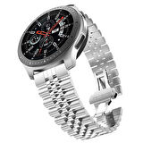 Megafox Xiaomi Mi Watch / Mi Watch Color Metal Paslanmaz Çelik Kordon Baklalı Klipsli Kayış Bileklik