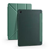 Smcase Samsung Galaxy Tab A7 10.4 T500 2020 Kılıf Katlanabilir Standlı Pu Silikon tf1