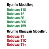 Coofbe 12li Set RoboVac 11S, 12, 30, 30C ve 15v Uyumlu Fırça, Hepa Filtre Seti, Aksesuar Seti