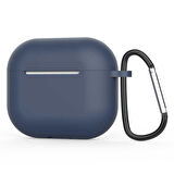 Smcase Apple Airpods Uyumlu 3. Nesil Kılıf Kancalı Mat Silikon A11