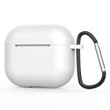 Smcase Apple Airpods Uyumlu 3. Nesil Kılıf Kancalı Mat Silikon A11