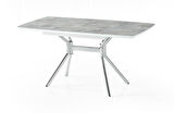 Fursimo Monterra Açılır Yemek Masası – 80 x 130 / 160 cm, Rambla Üst Tabla, Gold Metal Ayak