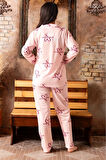 Kadın Homewear Victor Secret Süprem Kumaş Baskılı Pijama Takımı Yeni Sezon