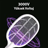 Coofbe 3 Katmanlı Yüksek Voltajlı 3000V  UV Işıklı Taşınabilir Sivrisinek Öldürücü Sivrisinek Kovucu