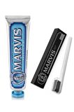 Marvis Aquatic Mint Nane Aromalı Beyazlatma Doğal Diş Macunu 85 ml & Diş Fırçası 