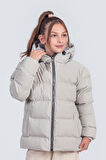 Kız Çocuk Kapüşonlu Nova Kumaş Kışlık Mont KM1010