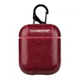 Smcase Apple Airpods Uyumlu Kılıf Kancalı Suni Deri Silikon SF9