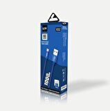 Linktech K552 Safe TYPE-C Örgü Metal Başlı 1Metre Cep Telefonu Şarj/DataKablosu