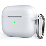 Smcase Apple Airpods Pro Uyumlu 2 Kılıf Kancalı Mat Silikon SF17