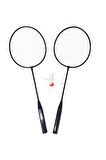 Fileli Badminton Seti 2 Raket 1 Top Badmington Seti
