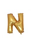 Gold Folyo Balon N Harfi 40 Cm.