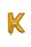 Gold Folyo Balon K Harfi 40 Cm.