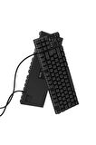 Hawk Gaming HK410K Mekanik Kırmızı Switch 19 Mod RGB Kablolu Siyah TKL Türkçe Gaming Klavye