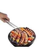 30 cm Paslanmaz Çelik Cımbız Maşa Barbekü Et Maşası İnce Profesyonel Maşa Buz Maşası