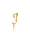 Pleksi Harf 12cm Gold J