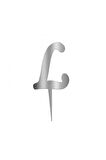 Pleksi Harf 12cm Gümüş L
