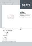 Creavit Ultra 40 cm Tezgah Üstü Çanak Lavabo UL140 