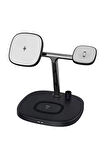 üçlü Kablosuz quaternary Wireless Şarj Çihazı Stand Wireless Charger Trio For ,İphone,Xiaomi Uyumlu