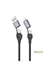 Apple Pd Kablo,pd Lightning Kablo,type C Pd Kablo,usb Pd Kablo(1m+65w Hızlı Şarj+örgülü Tasarım)