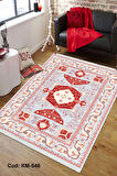 Pamuk Dokuma Taban Kaymaz Yıkanabilir Klasik Desenli  Salon Halısı Mutfak Halısı Koridor Halısı